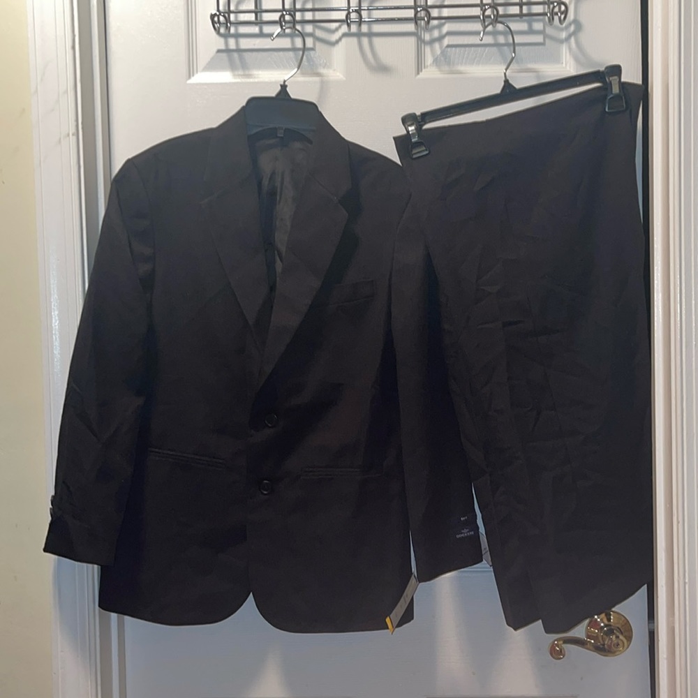 Dockers dress boys 2pcs black jacket and pant set 14 husky